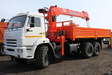 Бортовой с КМУ KANGLIM KS1256G-II TOP на шасси КАМАЗ-43118-3027-50