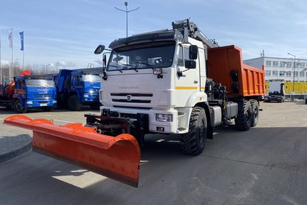 Самосвал на шасси КАМАЗ-43118 с КМУ МАЙМАН-110S